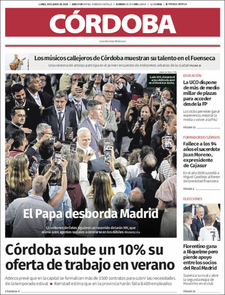 Portada de Diario de Córdoba (Espa&ntilde;a)