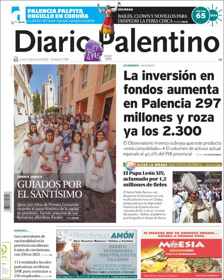 Portada de Diario Palentino (Espa&ntilde;a)