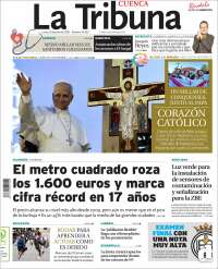 Portada de La Tribuna de Cuenca (Espa&ntilde;a)