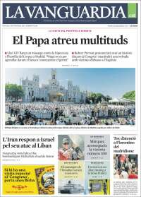 Portada de La Vanguardia (Espa&ntilde;a)