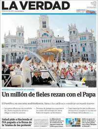 Portada de La Verdad de Murcia (Espa&ntilde;a)