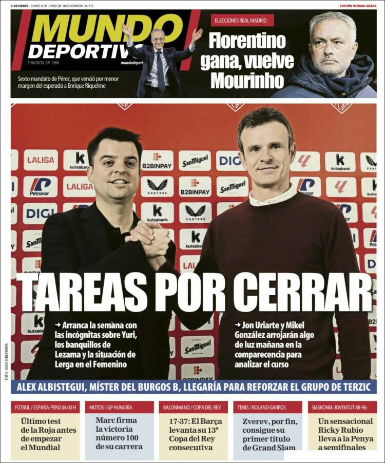 Portada de Mundo Deportivo Bizkaia (Espa&ntilde;a)