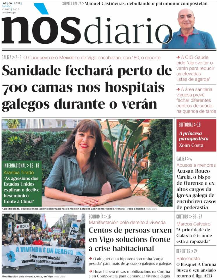 Portada de Nòs Diario (Espa&ntilde;a)
