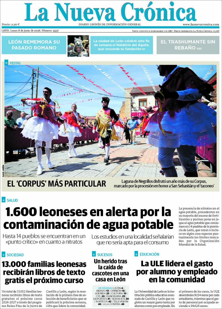 Portada de La Nueva Crónica (Espa&ntilde;a)