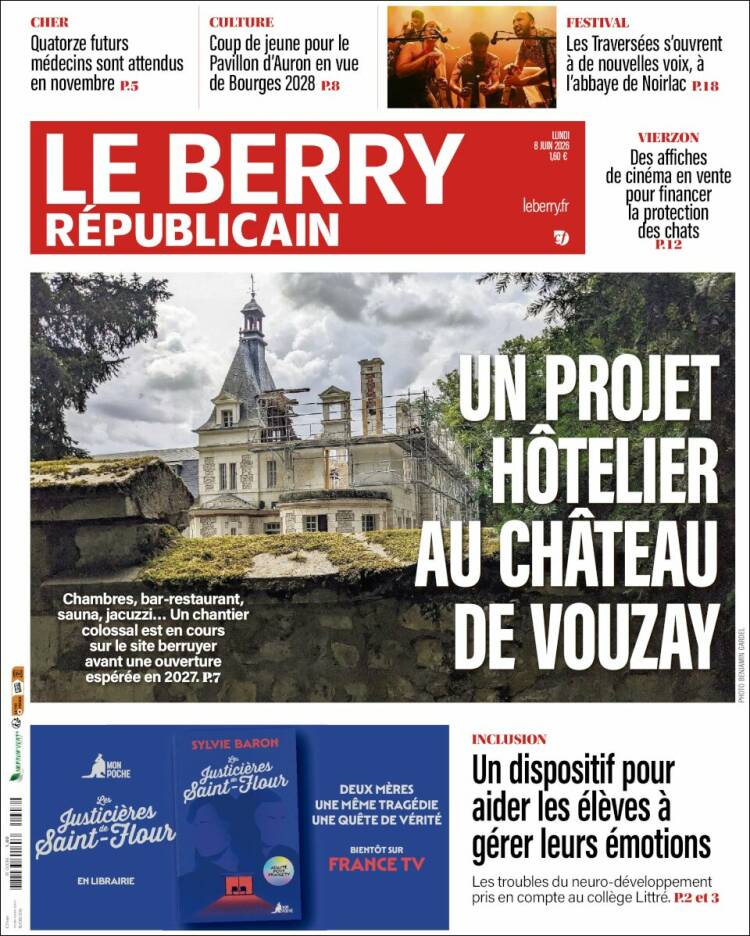 Portada de Berry Republicain (Francia)