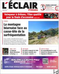 Portada de L'Eclair des Pyrénées (Francia)