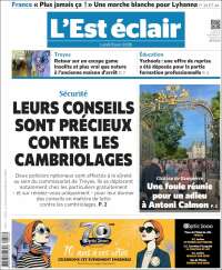 Portada de L'Est Eclair (Francia)