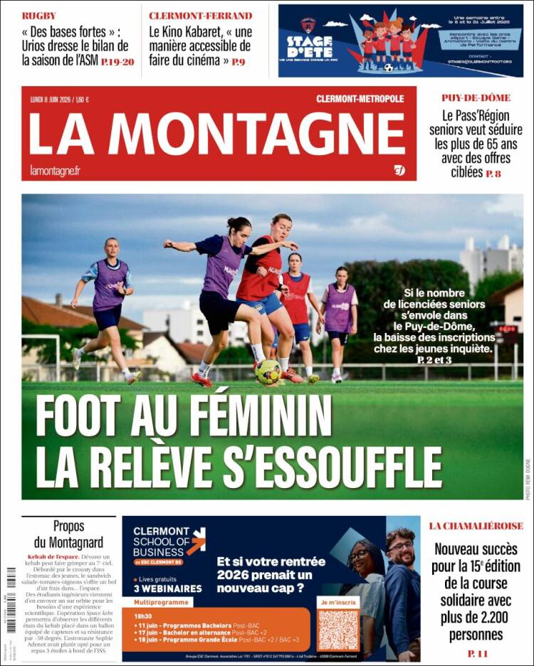 Portada de La Montagne (Francia)