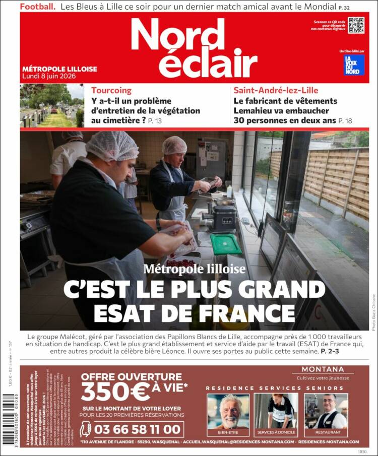Portada de Nord Éclair (Francia)
