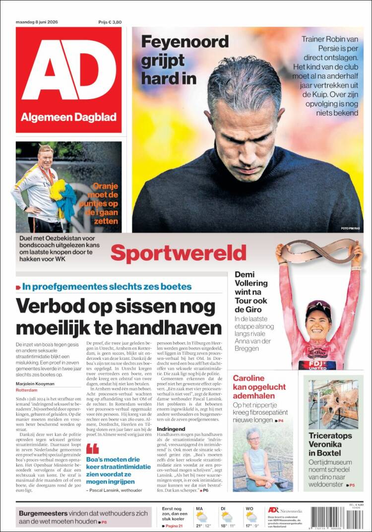Portada de AD (Pa&iacute;ses Bajos)