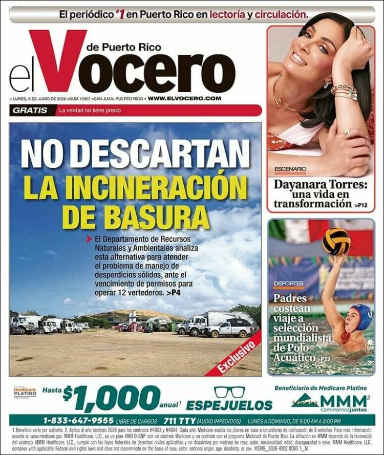 Portada de Vocero (Puerto Rico)