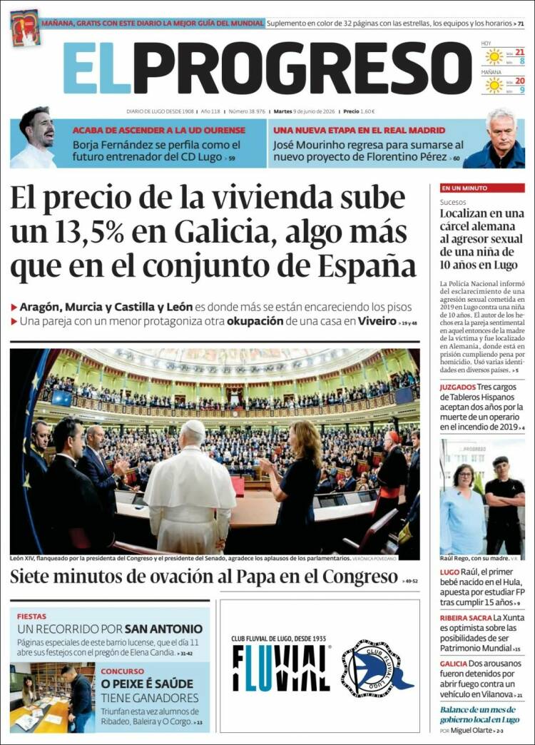 Portada de El Progreso (Spain)