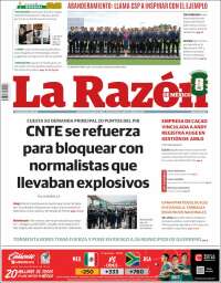 Portada de La Razón (Mexico)