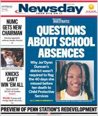 Portada de Newsday (&Eacute;tats-Unis)