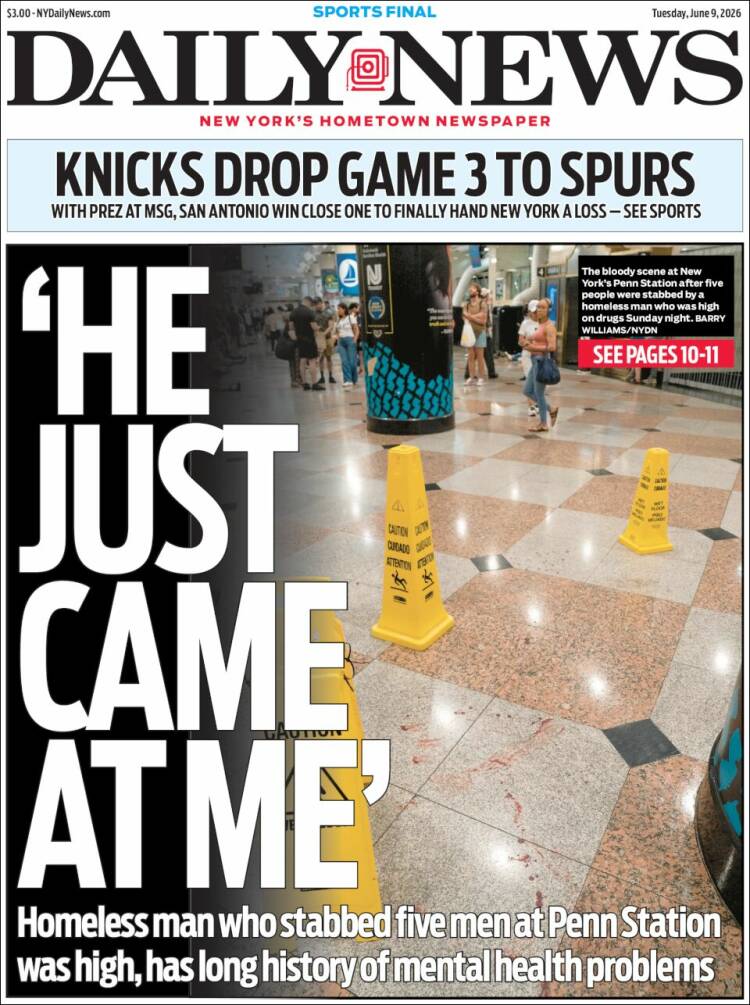 Portada de Daily News - New York (&Eacute;tats-Unis)