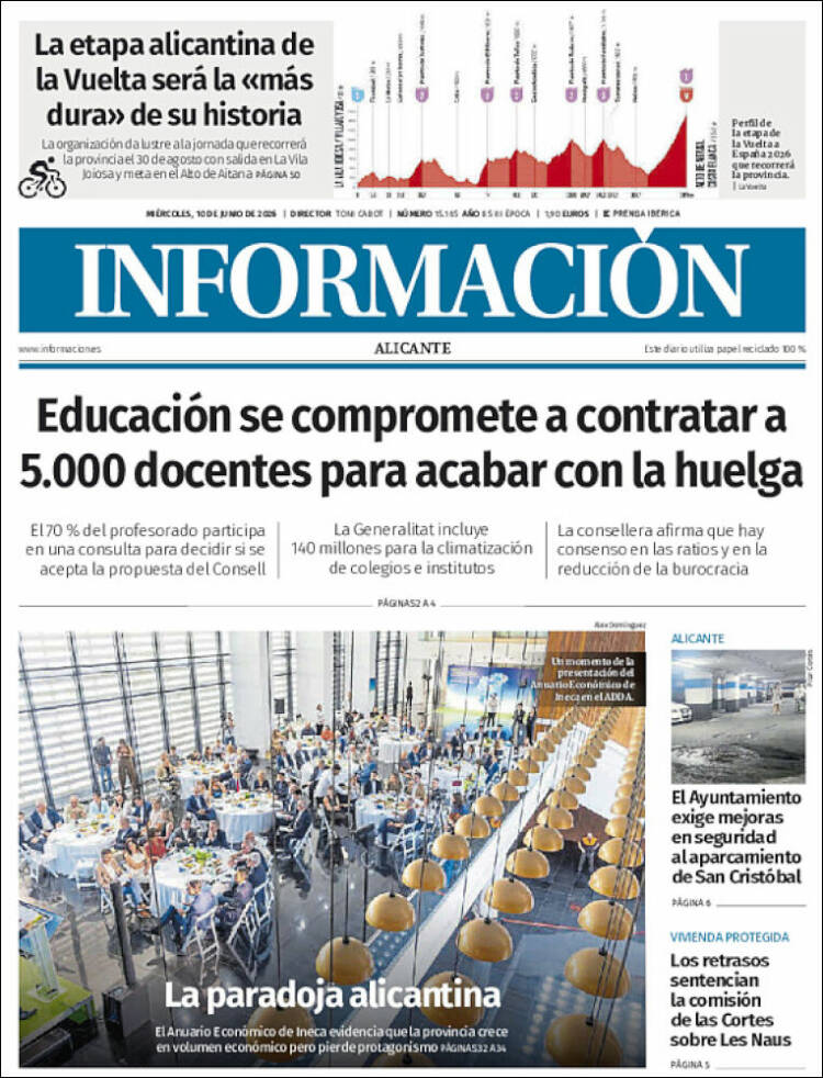 Portada de Diario Información (Espa&ntilde;a)