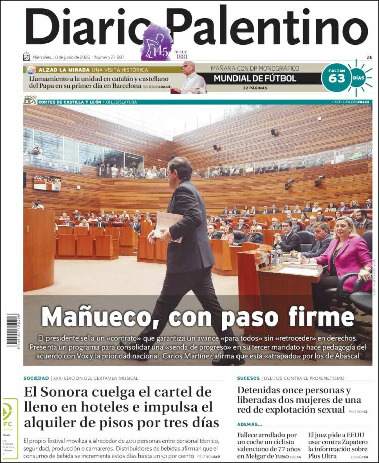 Portada de Diario Palentino (Espa&ntilde;a)