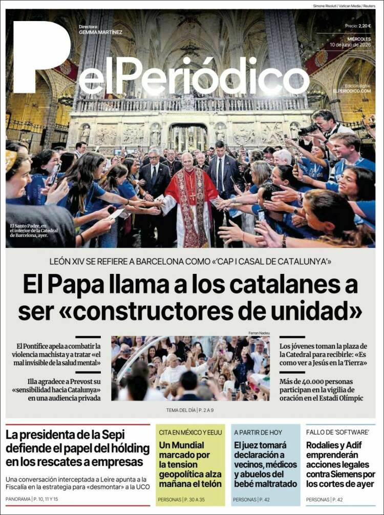 Portada de El Periódico (Espa&ntilde;a)