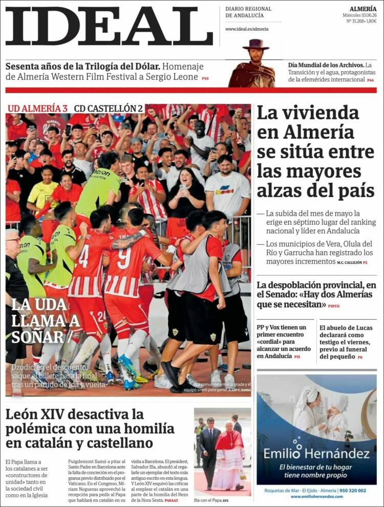 Portada de Ideal Almeria (Espa&ntilde;a)