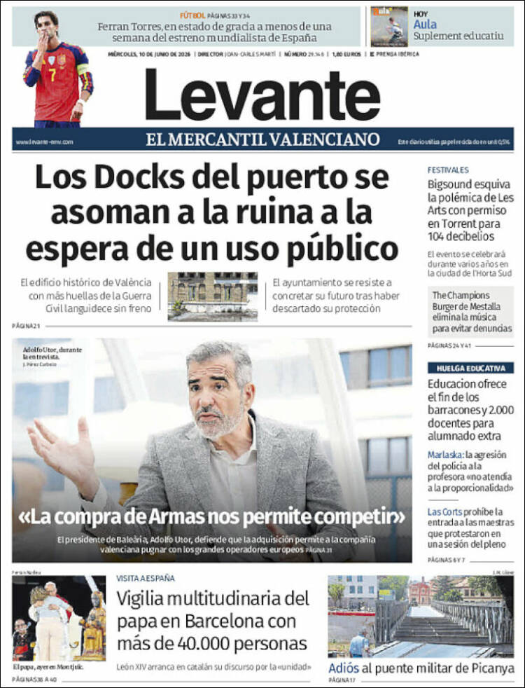 Portada de Levante (Espa&ntilde;a)