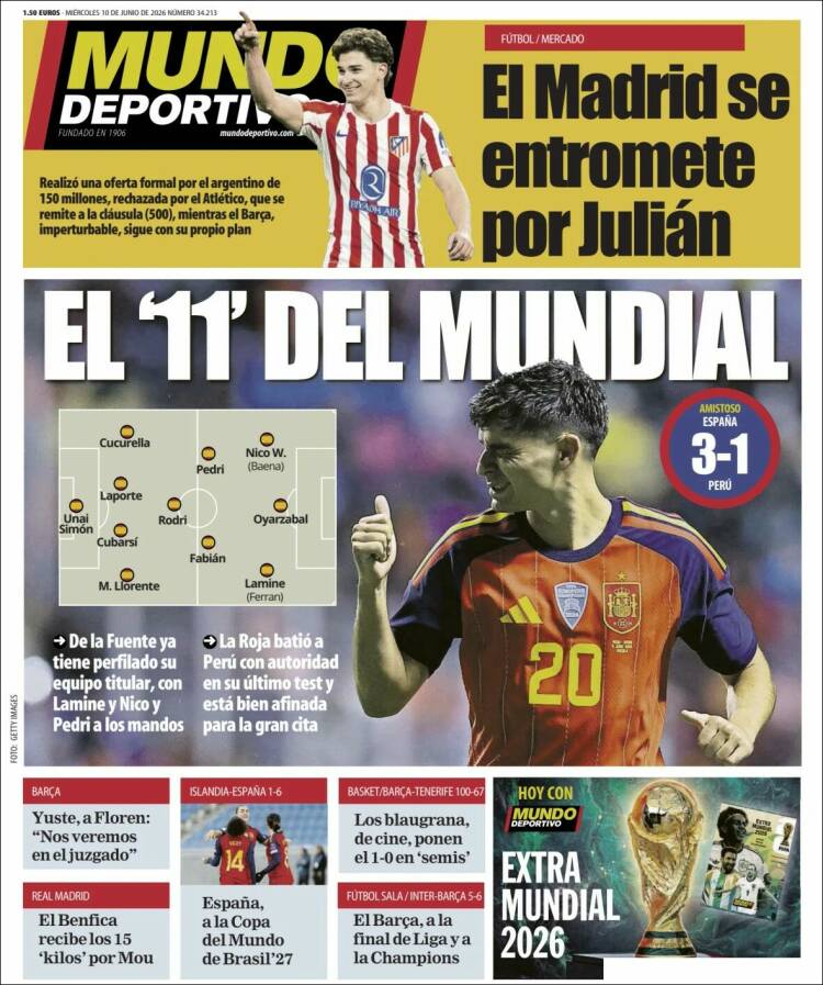 Portada de El Mundo Deportivo (Espa&ntilde;a)
