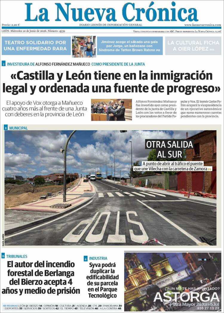 Portada de La Nueva Crónica (Espa&ntilde;a)
