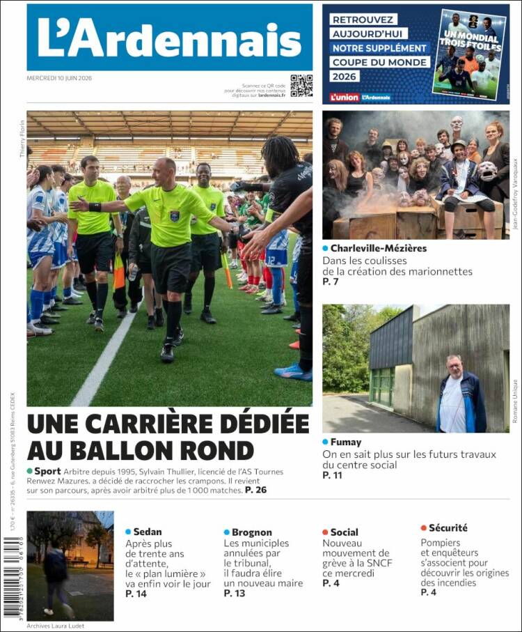 Portada de L'Ardenais (Francia)