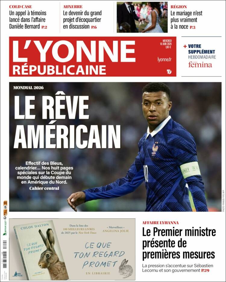 Portada de L'Yonne-Républicaine (Francia)