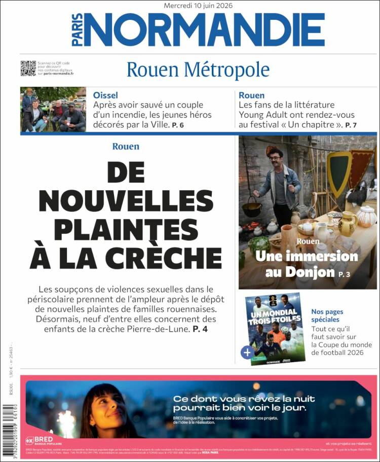 Portada de Paris Normandie (Francia)