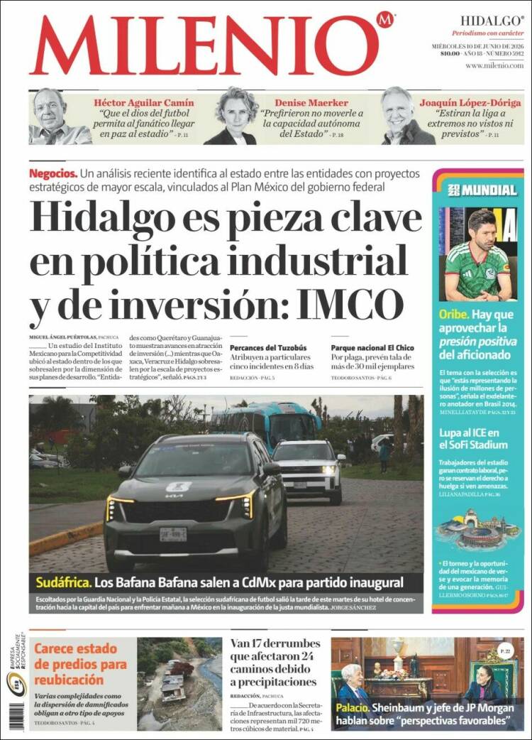 Portada de Milenio de Hidalgo (M&eacute;xico)