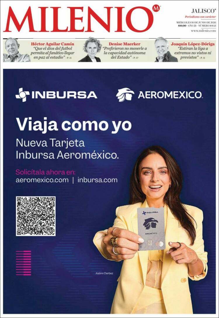Portada de Milenio - Jalisco (M&eacute;xico)
