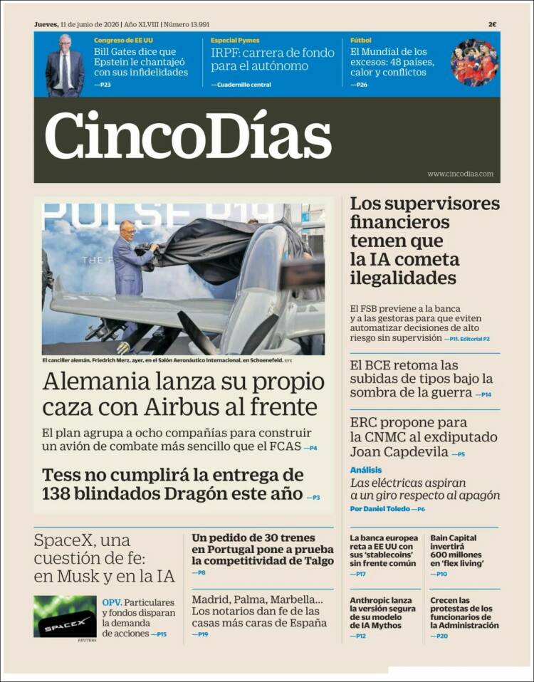 Portada de Cinco Días (Espa&ntilde;a)