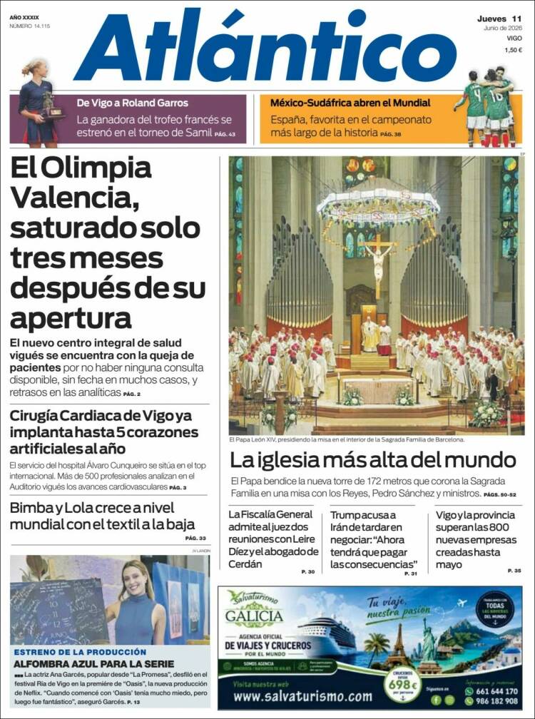 Portada de Atlántico Diario (Espa&ntilde;a)