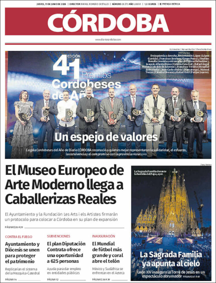 Portada de Diario de Córdoba (Espa&ntilde;a)
