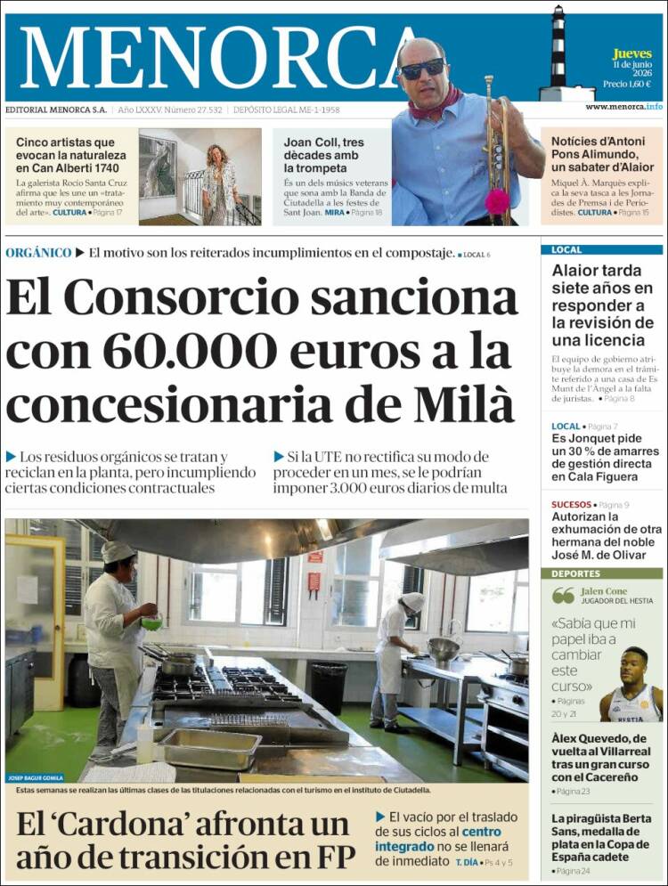 Portada de Menorca - Diario Insular (Espa&ntilde;a)