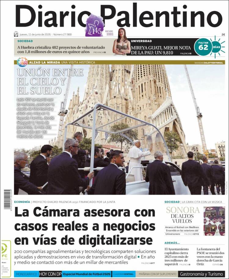 Portada de Diario Palentino (Espa&ntilde;a)