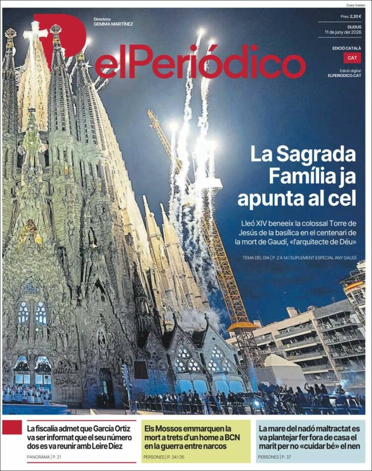 Portada de El Periódico de Catalunya (Espa&ntilde;a)