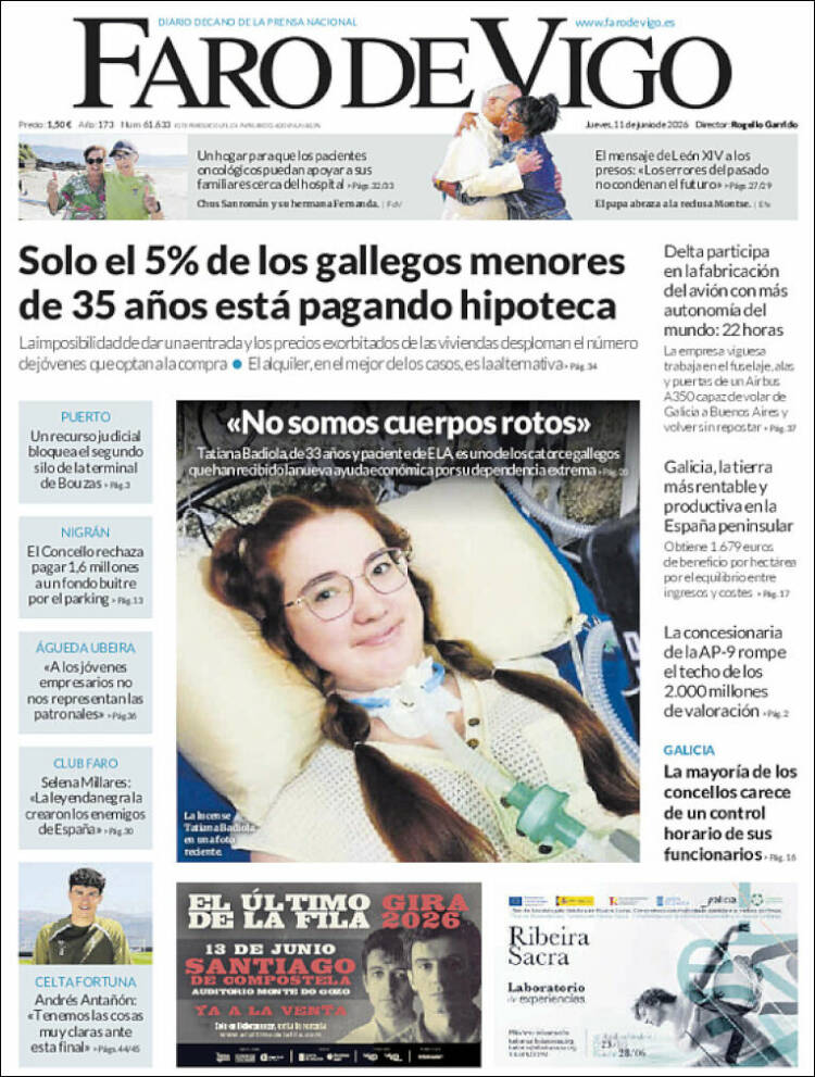 Portada de Faro de Vigo (Espa&ntilde;a)