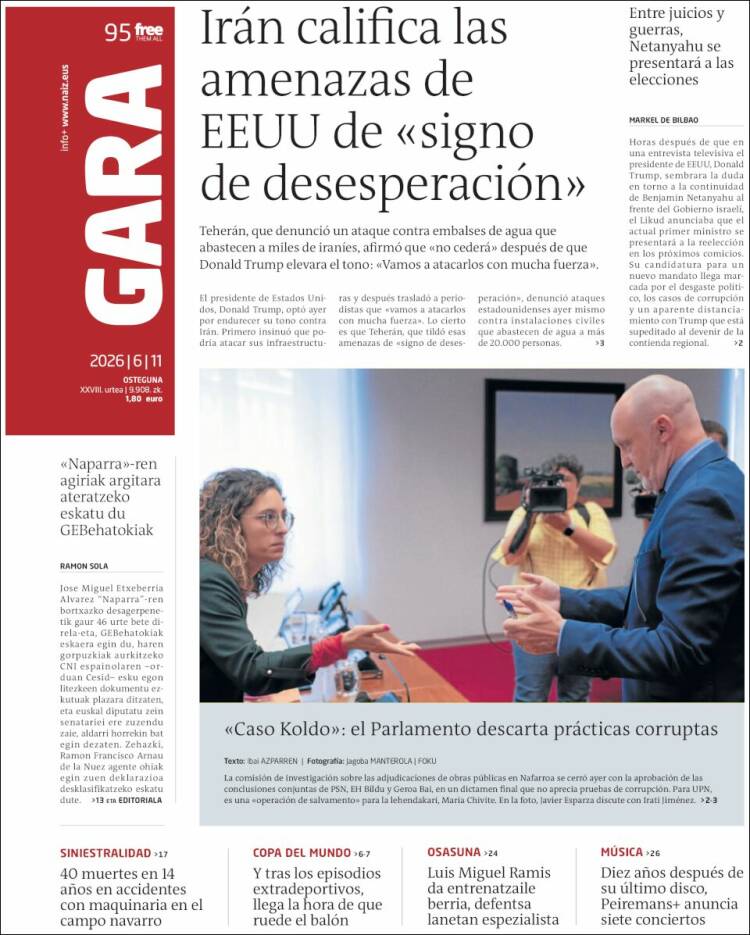 Portada de Gara (Espa&ntilde;a)