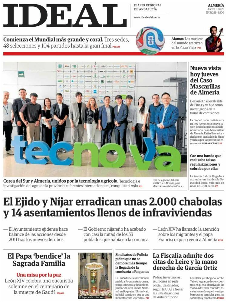 Portada de Ideal Almeria (Espa&ntilde;a)