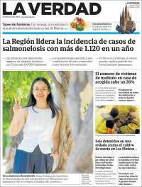 Portada de La Verdad de Cartagena (Espa&ntilde;a)