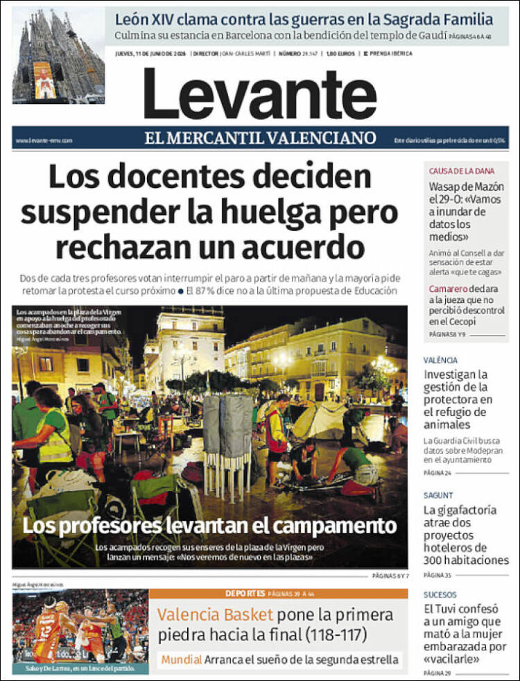 Portada de Levante (Espa&ntilde;a)