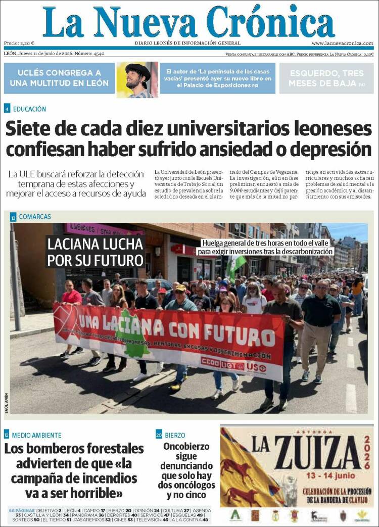 Portada de La Nueva Crónica (Espa&ntilde;a)