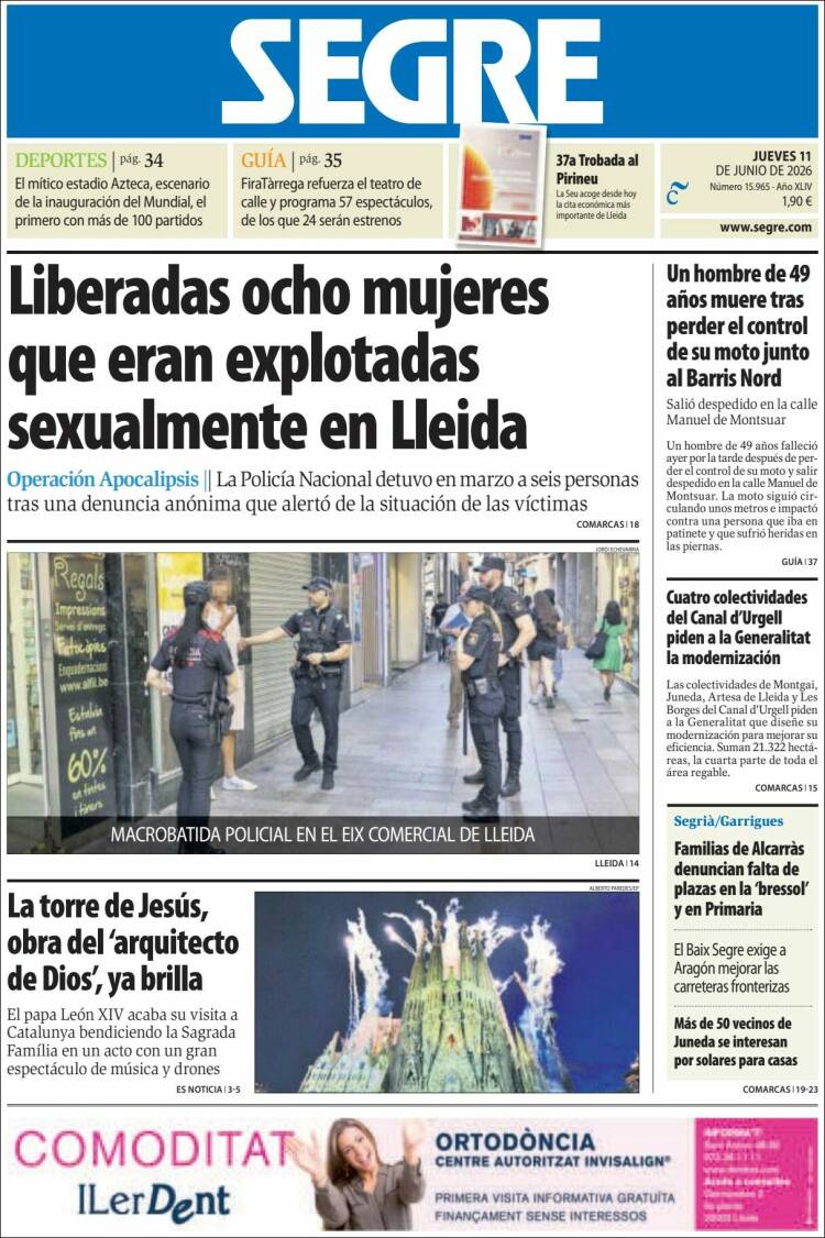 Portada de Segre  (Espa&ntilde;a)
