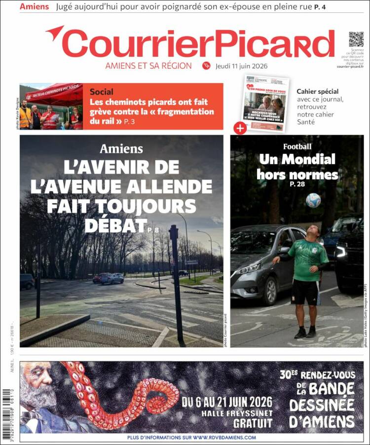 Portada de Courrier Picard (Francia)