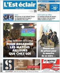 Portada de L'Est Eclair (Francia)