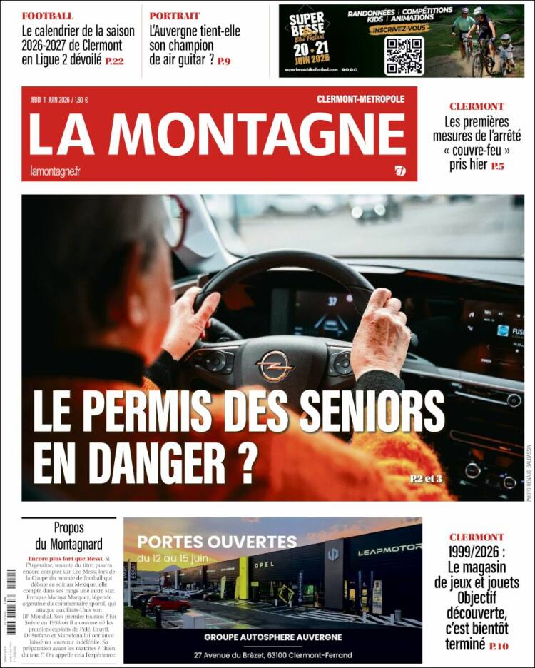 Portada de La Montagne (Francia)