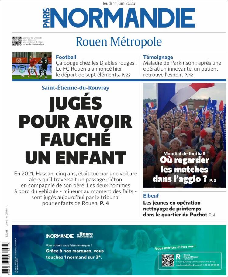 Portada de Paris Normandie (Francia)