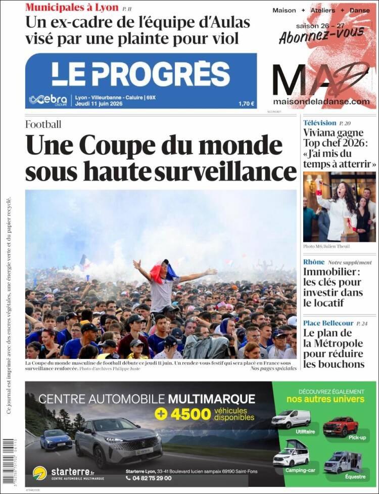 Portada de Progres de Fecamp (Francia)
