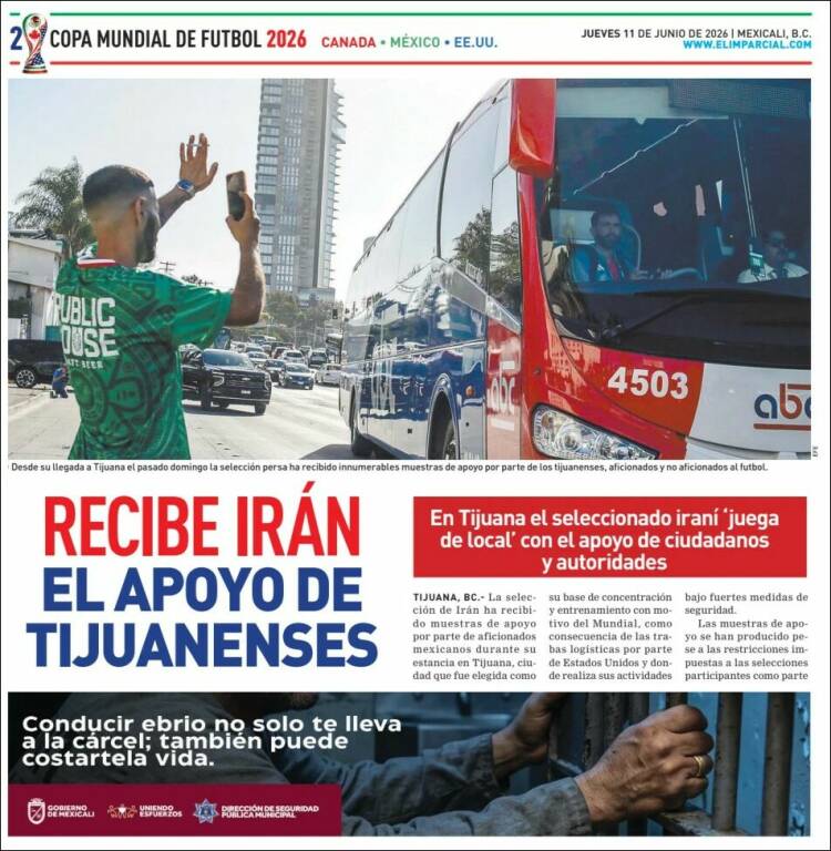 Portada de La Crónica de Baja California (M&eacute;xico)